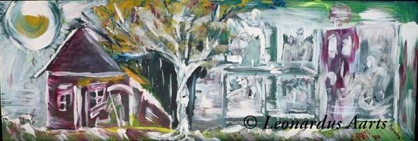 'Paradox' by Leon Aarts (2004) , acrylics on hardboard.