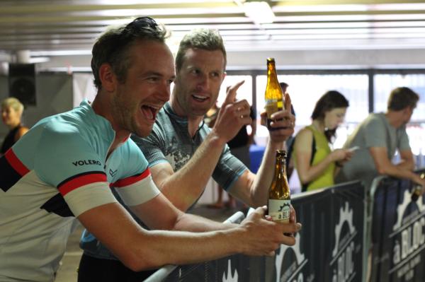 Bikes, beers and burgers at the Urology Associates Car Park Cannon Ball is eight floors of speed and excitement as riders go head to head, two at a time from the bottom to top.