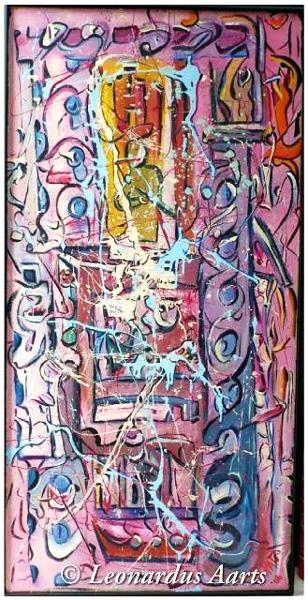 'Layers of Deceit' by Leon Aarts, acrylics on board. 2004