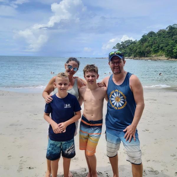 Tyrell family in Costa Rica