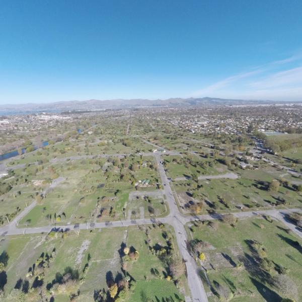 Aerial Image of Horseshoe Lake Red Zone