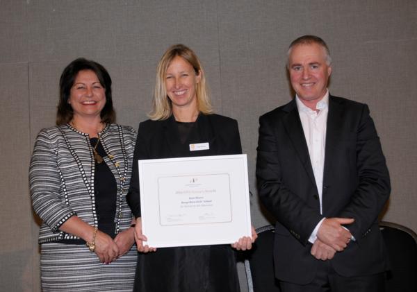 Hon Hekia Parata, Kate Rivers, Murray Sim, ISNZ Chairman