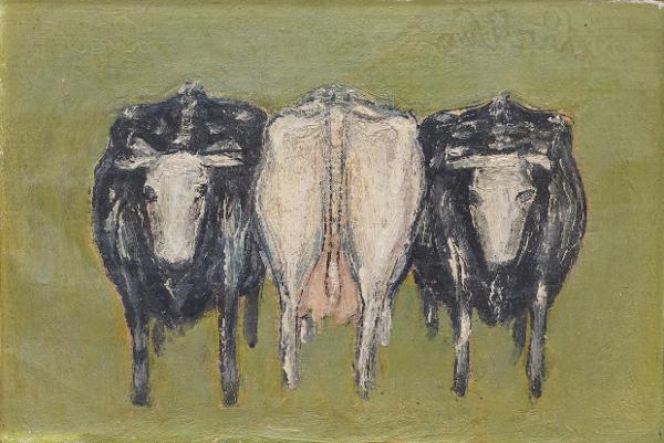 'Cows' by Leonardus van de Ven (My Grandfather) Collector not known
