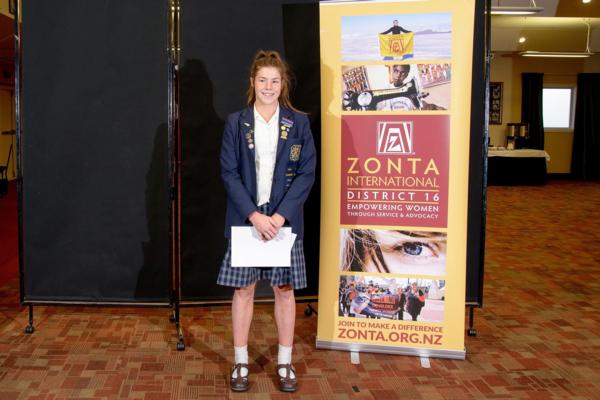 Brittany Wang at Zonta Sports Awards