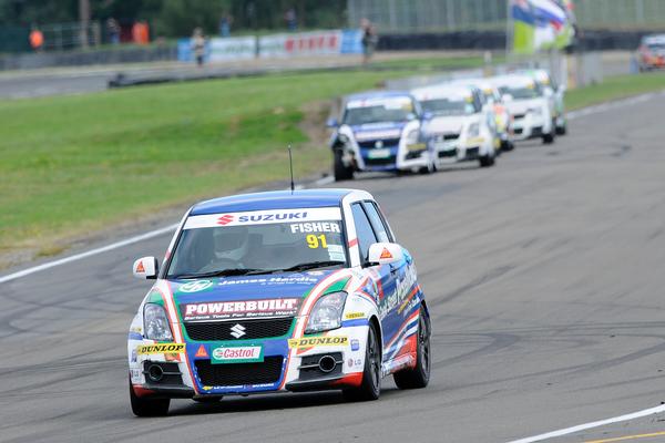  Auckland's Dane Fisher has come out the Suzuki Swift Sport Cup series leader after three races contested at the 2010/2011 series penultimate round held at Manfeild in the weekend
