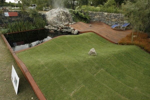 Gold medal winners is the design duo of All Black halfback Andy Ellis and his mate Danny Kamo from John Marsh Landscape Architects