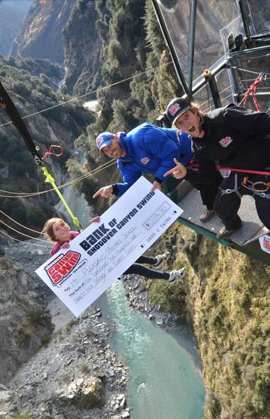 Shotover Canyon Swing Fundraises For Christchurch School