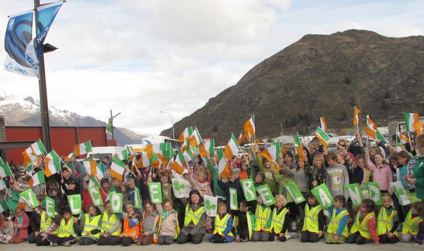  Garston Primary School Welcomes Ireland - messages of encouragement written on the back of each letter.