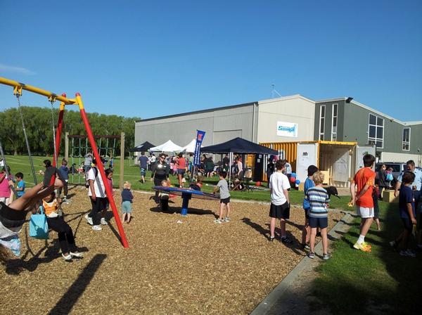 The community joins in the fun at Anderson Park, Havelock North  