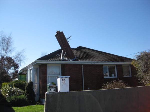 Chimneys are collapsed all over the city