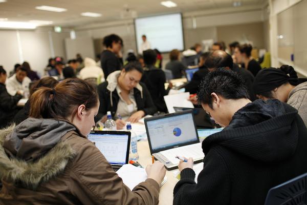 AUT Manukau campus students