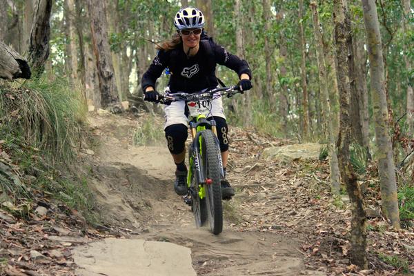 Genevieve McKew, Elite Female winner and series leader all smiles at Ourimbah.