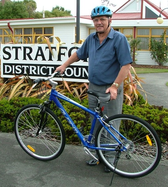 Stratford District Mayor, John Edwards, preparing for the Challenge