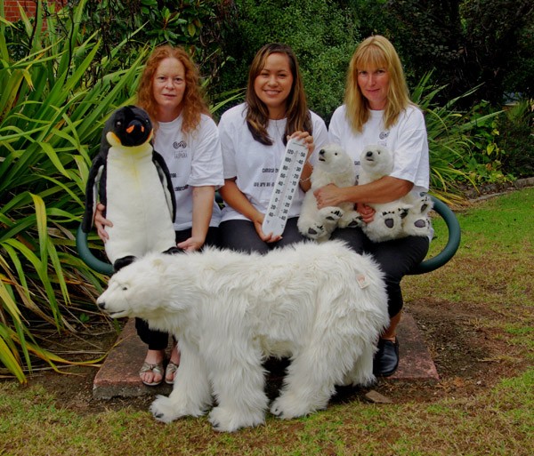 Kaipara District Council staff, Alison Martin, Puhi Waata and Linda Osborne 