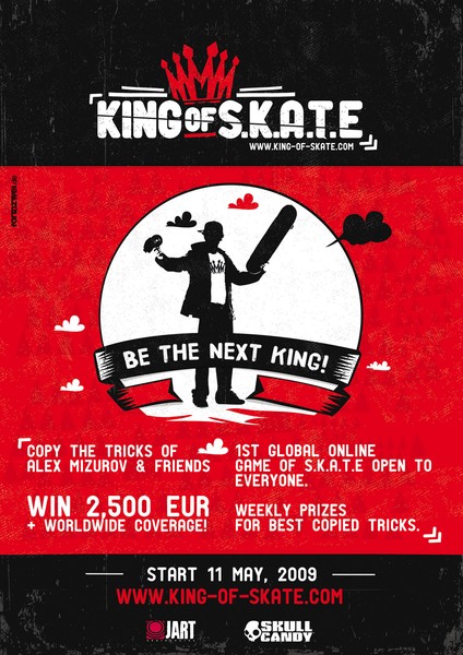 King of S.K.A.T.E - first global online Game of S.K.A.T.E open to everybody - will start May the 11th