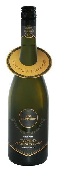 Kim Crawford Sparkling Bottle & Tag