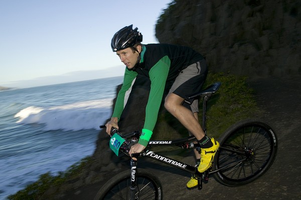 Kashi Leuchs (31) back in his local stomping ground on the beach in Dunedin and with a raft of exciting challenges ahead of him