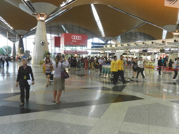 Nelson artist Lisa Chandler at the KL International airport