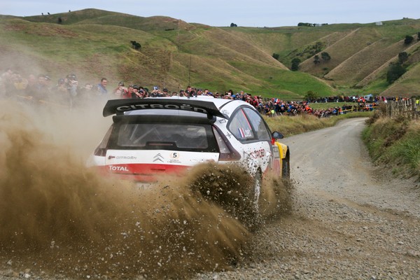 Six-time world rally champion S&#233;bastien Loeb blasted through day two of Rally New Zealand with an astounding drive in front thousands of fans, but uncommon errors on the final day dropped the French Citro&#235;n star to third by the finish.
