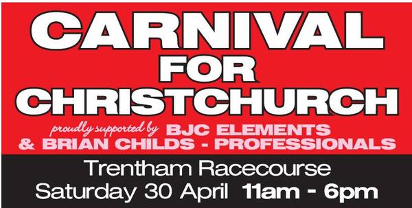 Carnival for Christchurch Saturday 30 April