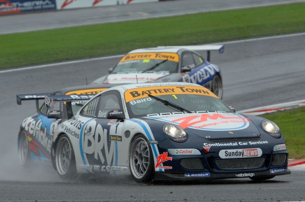 Triple X Motorsport driver Craig Baird won today's opening race at the penultimate round of the 2008/09 Porsche GT3 Cup Challenge at Manfeild today to extend his championship lead