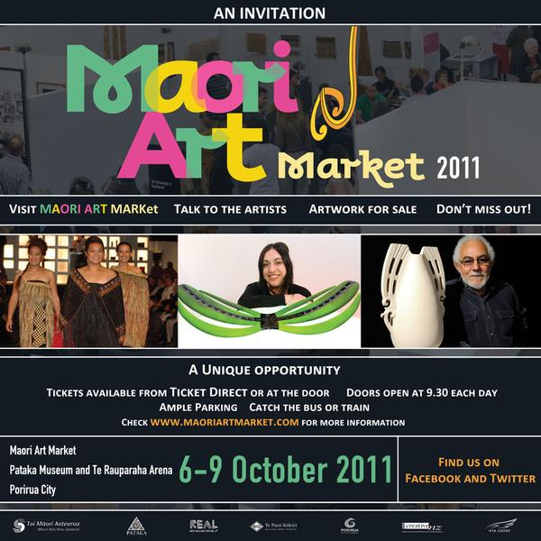 Maori Art Market Invitation