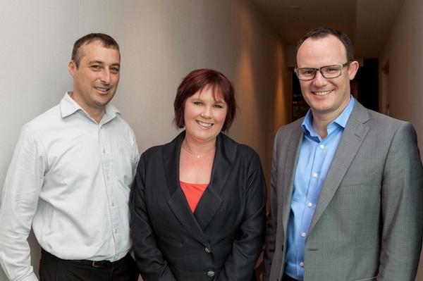 Left to Right - Craig Le Quesne, Sue Jury, Paul Muckleston