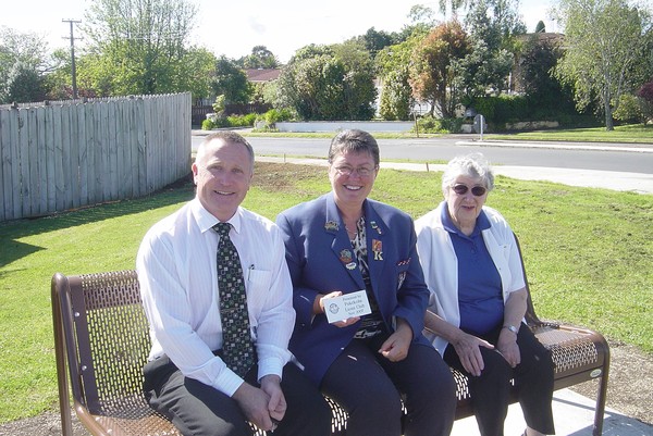 A new seat to rest on thanks to the generosity of the Pukekohe Lions Club