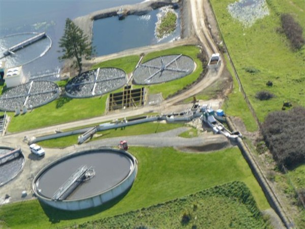 Sewage ponds overflow at Lake Horowhenua