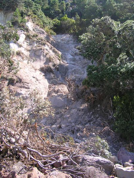 A 50m slip at the North end of the North beach at Cathedral Cove