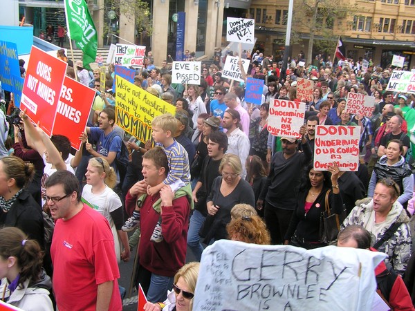 March against the Government's mining plans today