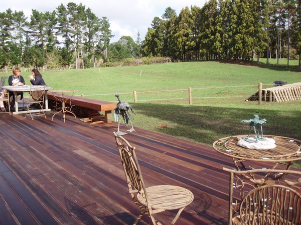 Beautiful viewing decks let you see the action without the gumbooots