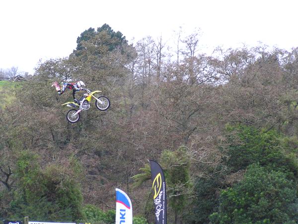 Josh Thomson riding in the Suzuki Extreme Air at Field Days