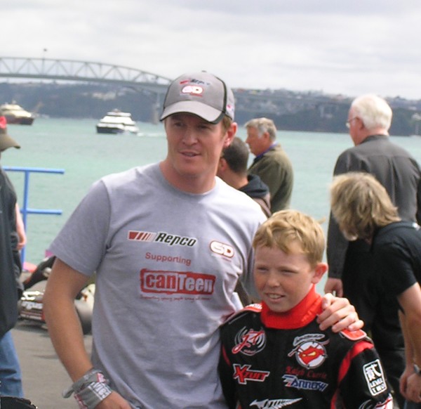 Scott Dixon inspiring the next generation