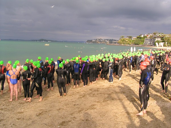 The setting for Stroke and Stride race one in Mission bay