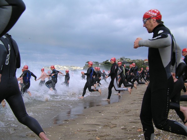 The men start race one Stroke and Stride 2007 - 2008 