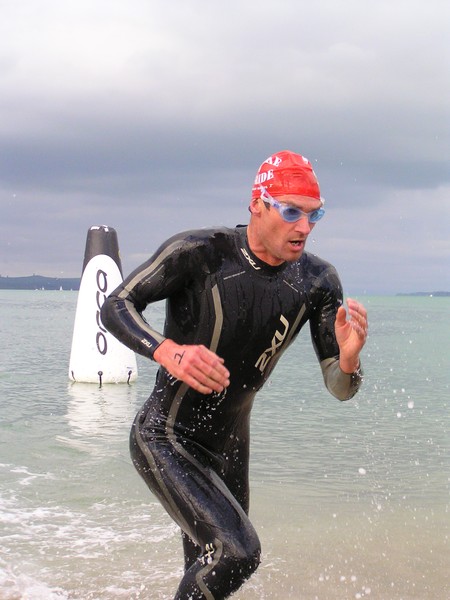 Stroke and Stride 2007 - 2008 first man out of the water