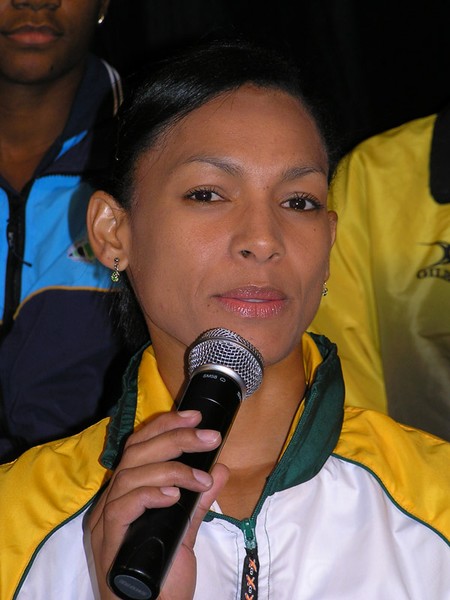 South African Captain, Bronwyn Brock-Jonathan, at the Captains Call