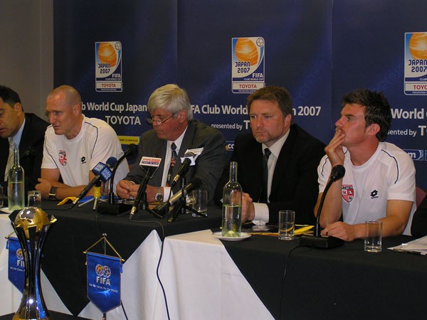 Dan Henny, Rex Dawkins, Chris Milicich and Allan Pearce of Waitakere United