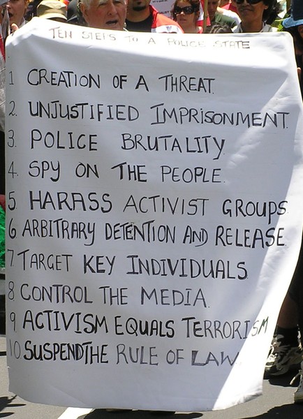 Image from today's Terrorism Suppression Law protest