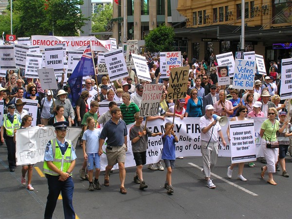 Images from today's protest of Electrol Finance Bill change