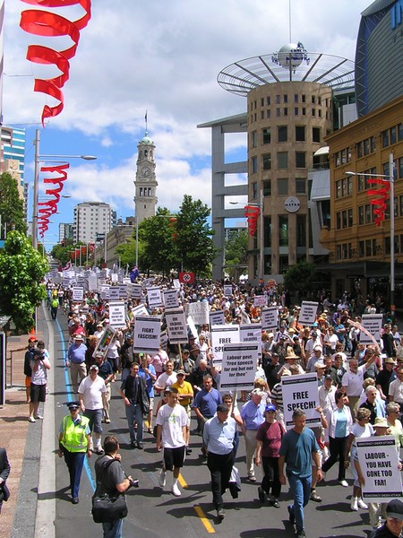 Images from today's protest of Electrol Finance Bill change