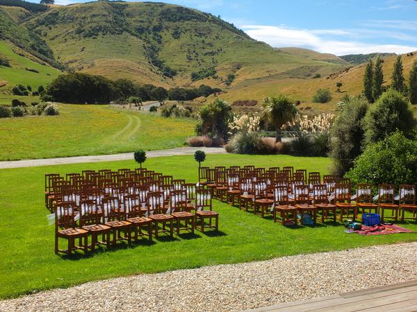 Preparing for a wedding at our Otago venue