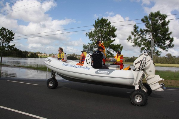 Sealegs Amphibious Marine Craft & Queensland SES assists Logan households 