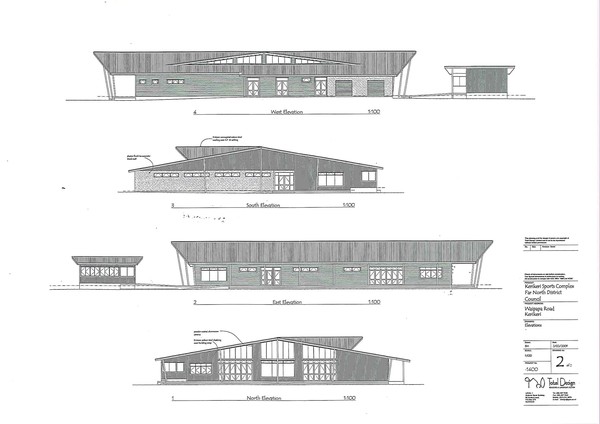 The multi-code utilities building will be tendered as a design-and-build project and the elevations shown are conceptual only.