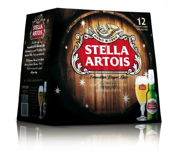 Stella ArtoisÂ® has released special edition packaging for the 12-bottle box, which captures the essence of Christmas.