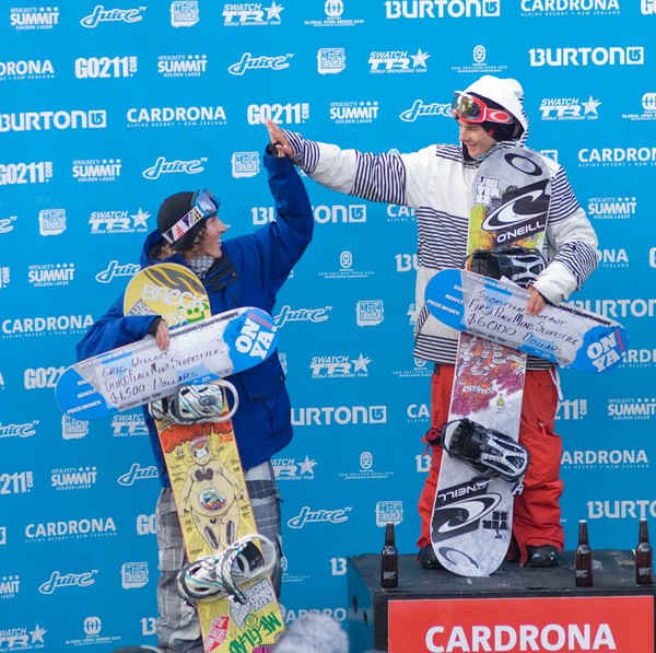 Slopestyle Congratulatory Gesture