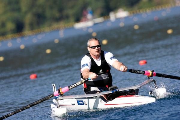 Adaptive sculler Danny McBride continued the Kiwi rowing team's winning ways