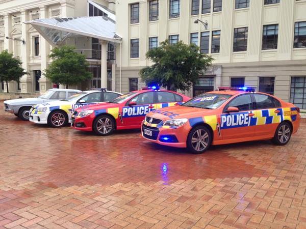  Highly visible coloured Police patrol vehicles