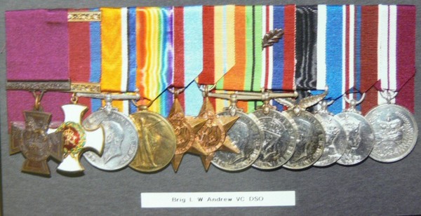 The medals of Brig Andrew VC DSO